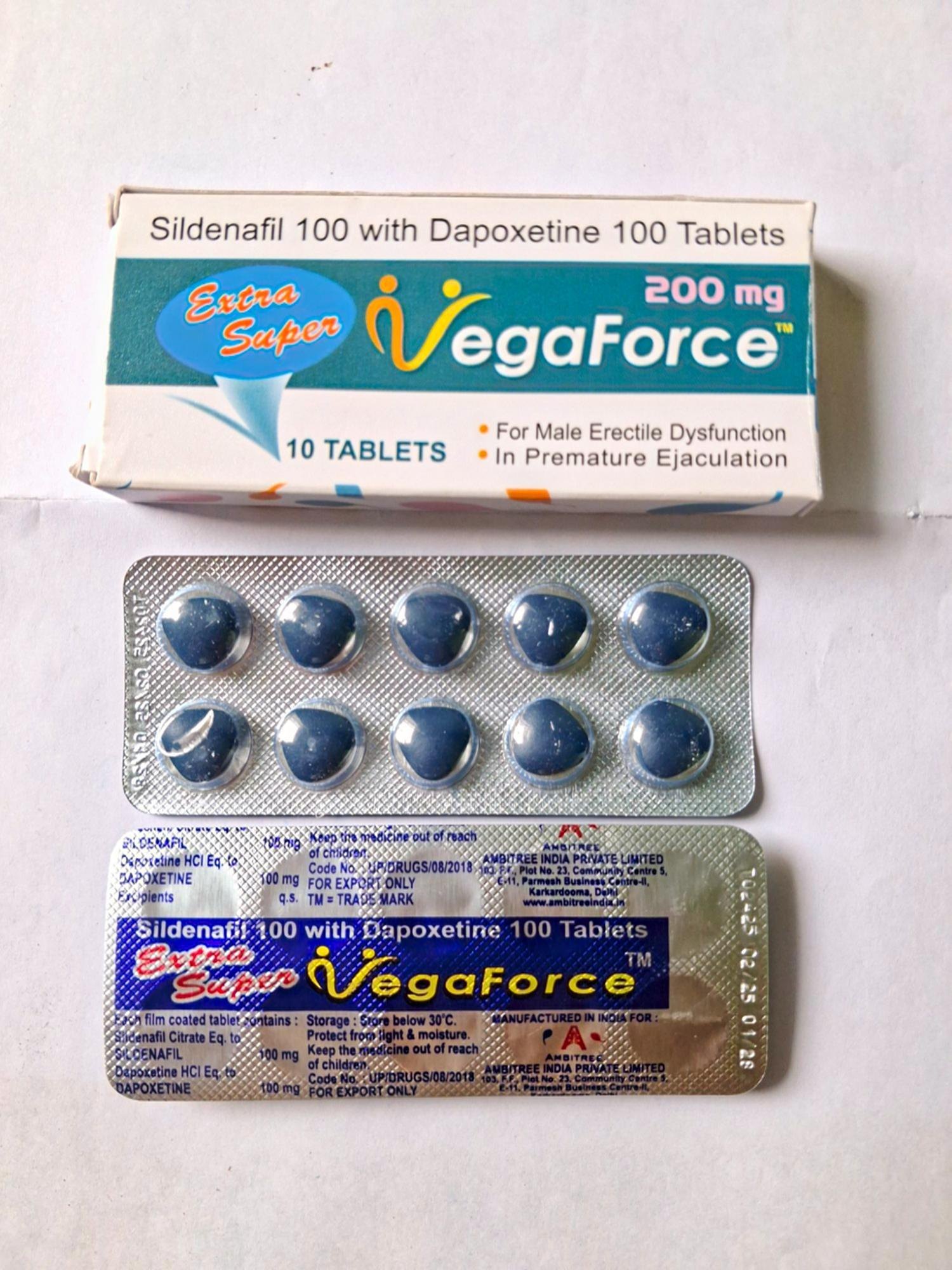 Vegaforce Sildenafil And Dapoxetine Tablets